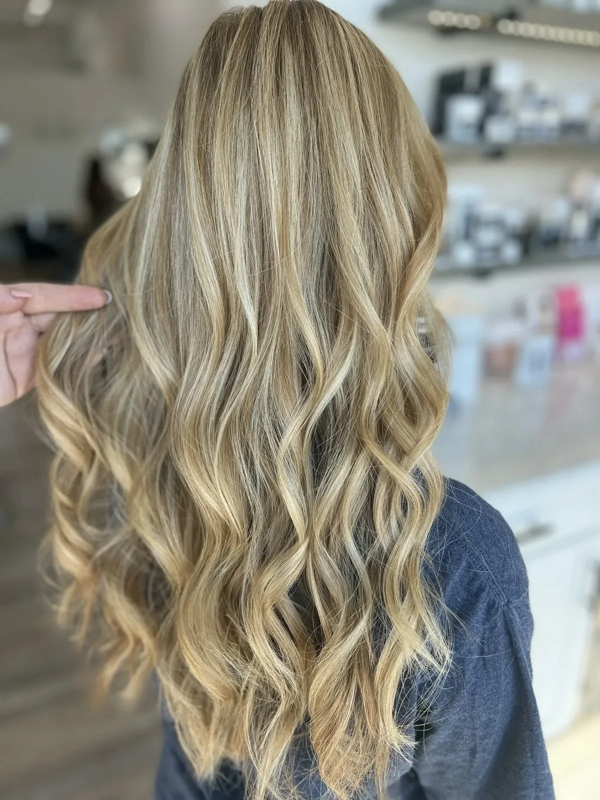 Dimensional blonde hair color at Solace Salon